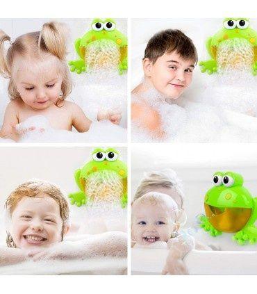 Музикална Жаба за Балончета Bubble Frog за Баня | Машина за Сапунени Балони с Музика