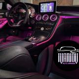OEM Mercedes амбиентно осветление | светещи въздуховоди | 3D  Burmester говорители | амбиент гръб седалки A CLA GLA C E  — снимка 1