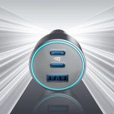 Anker 535 USB-C зарядно за кола,67W,Fast Charger,с 3 порта,PIQ 3.0 — снимка 3