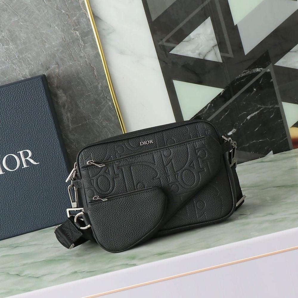 Мъжка чанта естествена кожа Dior